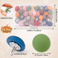 thumbnail image 2 of Alfileres EMUTOL, 24 unidades, de resina redonda de colores mate con punta de acero, 2 of 7