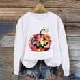 thumbnail image 5 of Kilaqueen Pumpkin Halloween Sweatshirts for Women Casual Fashion Oversized Hoodie Graphic Printed Crewneck Sweatshirts Warm Fall Pullover Blouses, 5 of 5