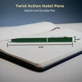 thumbnail image 5 of 10 Twist Action Hotel Pens Pack - Plastic, Black Ink - Green, 5 of 5