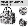thumbnail image 6 of Womens White and Black Of Leopard Print Lunch Box for Work,Insulated Lunch Bag for Women,Loncheras Para Mujer,Leakproof Adult Lunch Bag for Work,Beach,Travel,Picnic,Camping, 6 of 7