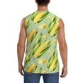 thumbnail image 4 of Pofeuu Fresh Sweet Corn Print Men's Muscle T-Shirt, Sleeveless, Muscle Tank, Classic Muscle Tee Top For Men Casual Sleeveless Muscle T-Shirt Trendy Clothes-3X-Large, 4 of 7