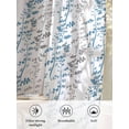 thumbnail image 6 of Sheer Curtains 54 Inch Length, Blue Grey Botanical Semi Sheer Curtains Light Filtering Window Treatment, Spring Floral Summer Farmhouse Privacy Voile Drapes for Living Room Bedroom 52x54 Inch, 6 of 7
