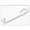 Genuine OE Mazda Rocker Molding - BR5S-51-P40C-74