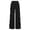 Black, variant on GobdXE Girls Solid Fold Over Waist Wide Leg Yoga Pants Soft Stretch Casual Active Bottoms Mint Green,11-12 Years