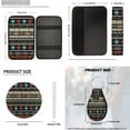 thumbnail image 7 of KUIFORTI Tribals Aztec Automobile Seat Covers Set of 14 with Car Headrest Protectors Auto Seat Belt Cover Car Steering Wheel Cover Auto Center Console Pad Fit for Most Cars, 7 of 7