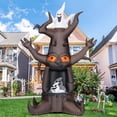 thumbnail image 3 of GOOSH Halloween Inflatables 9 FT Halloween Tree Inflatables with Built-in LED lights, Scary Halloween Spooky Tree Blow Up with White Ghost, Outdoor Halloween Decorations for Halloween Holiday Party, 3 of 7