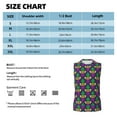 thumbnail image 5 of Goofa Mardi Gras Carnival3 Printed Men's Sleeveless T-Shirt - Athletic Gym Workout Tank Top for Men - Moisture-Wicking, UPF 30+ Quick-Dry Muscle Tee-Large, 5 of 8