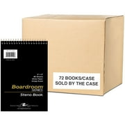 Roaring Spring Boardroom Series Gregg Ruled Spiral Steno Memo Book - 80 Sheets - 160 Pages - Printed - Spiral Bound - Both Side Ruling Surface Red Margin - 15 Lb Basis Weight - 56 G/m² Grammage