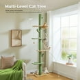 thumbnail image 4 of PAWZ Road Large Cactus Floor to Ceiling Cat Tree with Adjustable Height 95-108" for Indoor Cat Green, 4 of 13