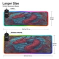 thumbnail image 3 of Large RGB Wireless Charging Mouse Pad Red Magical Dragon King14 LED Modes Non-Slip Gaming Mat for Desktop Laptop Office Home, 3 of 6