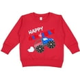 thumbnail image 2 of Inktastic Happy Fourth of July Monster Truck Toddler Sweatshirt, 2 of 4