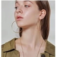 thumbnail image 4 of 90mm(3.5'') Large Circle Endless Hoop Earrings Hypoallergenic Extra Big Round Huggie Hoops Earring Minimalist Hooped Christmas Jewelry Gifts for Women, 4 of 6