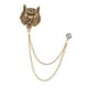 thumbnail image 5 of Pin de solapa de animal para hombre, broche retro, cadena de pin de solapa para sombrero, abrigo para hombre, mujer, hombre, fiesta Dorado, 5 of 8