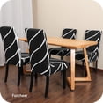 thumbnail image 2 of Chair Covers for Dining Chairs Set of 4,Geometric Stretch Dining Room Chair Cover Kitchen Parsons Chair Slipcovers (Pack of 4, Geometric), 2 of 6