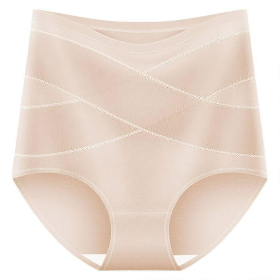 Seamless High Waisted Women's Panties Shaping Control Underwear Comfortable Stretch No Roll Waistband Fit for Daily Wear