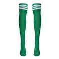 thumbnail image 2 of WMNTST Women's Socks Knee-High Striped Football Socks Breathable Stretchy Minimalist Athletic Leisure Hosiery, 2 of 4