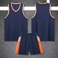 thumbnail image 6 of CYRBOKO Boys Athletic Outfit Sets, Elastic Waist Sleeveless Quick-dry V-neck Tank Top with Shorts Dark Blue Size 12 T, 6 of 6