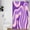 Purple, variant on Cute Brown Shower Curtain, Aesthetic 70s Abstract Wavy Swirl Stall Shower Curtain Set with Hooks, Retro Boho Funky Bathroom Accessories Fabric Bath Curtains 36x72 Inches