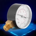 thumbnail image 3 of Mini Manómetro de dial 0-15 psi/0-1 bar para aire agua aceite manómetro portátil con doble escala tamamo súper mini adecuado para latón, 3 of 7