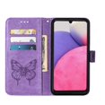 thumbnail image 5 of Wallet Case for Samsung Galaxy A33 5G 6.4 Inch with Wrist Strap Card Holder Slots Kickstand Flip Folio Case, Butterfly Pattern PU Leather Luxury Bracket Shockproof Protective Phone Cover,Lightpurple, 5 of 12