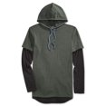 thumbnail image 1 of American Rag Sudadera con capucha colorblocked para hombre, verde, extragrande American Rag Sudadera, 1 of 1