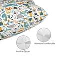 thumbnail image 3 of Pofeuu Cartoon Dinosaur Print Polyester Microfiber Plush Pillowcases, Super Soft and Cozy Pillow Case Covers with Envelop Closure（Pillow core not included）-16"x24", 3 of 6