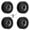 Black, variant on BIMZUC 4PCS RC Crawler Tires Soft RC Car Rubber Tire with Aluminum Alloy Wheel Rims for SCX24 1/24 1/18 Upgrade Parts Copper (2.2 inches / 55 mm)