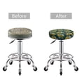 thumbnail image 3 of Uemuo Sunflowers Pattern Round Bar Stool Seat Covers Washable Stool Cushion Slipcover Elastic Bar Chair Covers-14 inch, 3 of 7