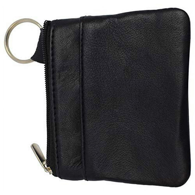  Veki Coin Purse Change Mini Purse Wallet With Key Chain Ring  Zipper for Men Women Fashionable Bag Pendant Leather Classic Clutch (White)  : Clothing, Shoes & Jewelry