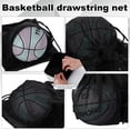 thumbnail image 4 of Bocaoying Large Sports Drawstring Backpack, Waterproof Gym Backpack with Detachable Ball Mesh Bag, Foldable Drawstring Bag for Soccer and Basketball, 4 of 7