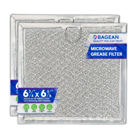 Microwave Filter replacement 6.81" x 6.34" Fits GE WB02X11534 Samsung DE63-00666A Microwave Grease