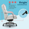 thumbnail image 5 of La-Z-Boy Symphony Executive Office Chair Bonded Leather Gray and Graphite, 5 of 8