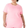 thumbnail image 1 of Camiseta Victoria's Secret Pink con Logo Sobredimensionado para Mujer en Rosa Claro, 1 of 5