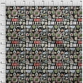 thumbnail image 4 of oneOone Polyester Spandex Black Fabric Medical Doodle Sewing Fabric By The Yard Printed Diy Clothing Sewing Supplies 56 Inch Wide, 4 of 4
