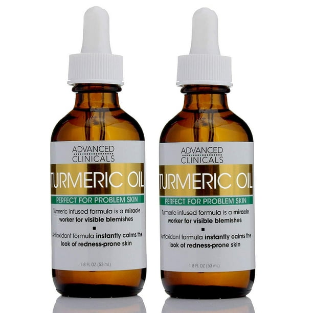 Set 2 Aceites de Cúrcuma para el Rostro Advanced Clinicals Antioxidante con Extracto de Rosa y Aceite de Jojoba 1.8Oz Advanced Clinicals AC-664257
