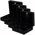 thumbnail image 1 of Caja para joyas con luz LED AurixGrande 4Pzas Negro10x10x4.5cm PVC Joyero., 1 of 5