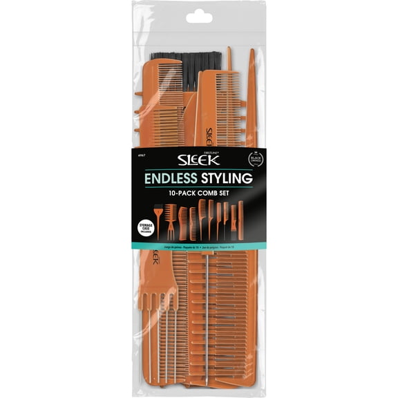 Sleek 10 Pack Comb Set