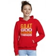 thumbnail image 4 of God Over All Things GOAT Christian Youth Hoodie Boy Girl Teen Brisco Brands S, 4 of 6