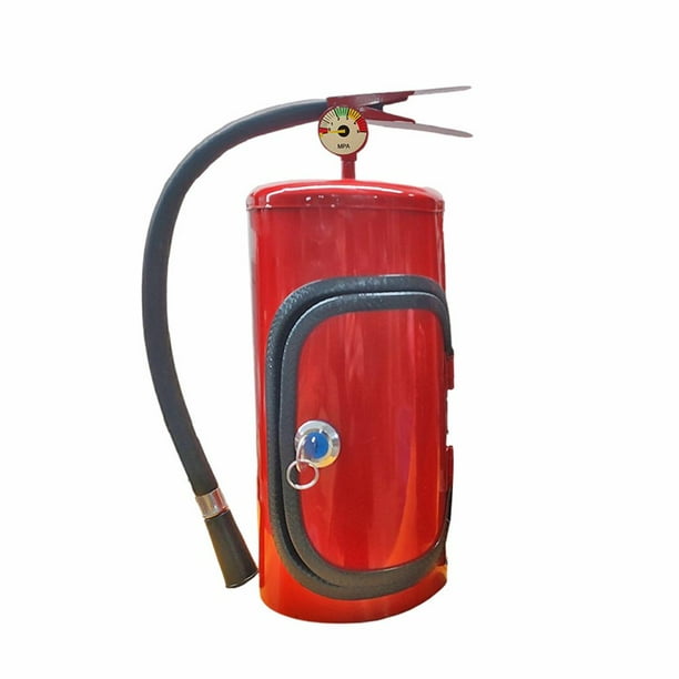 Minibar con extintor para bomberos amantes del whisky, hecho a mano, regalo para bomberos.
