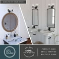 thumbnail image 4 of Lander 2 Light Matte Black Bathroom Vanity Wall Fixture with Clear Glass Globes, 4 of 13