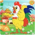 thumbnail image 2 of Rompecabezas educativo de madera con formas coloridas para niños a partir de 18 meses, piezas grandes con bolsa de almacenamiento, regalo para niños y niñas, 2 of 2