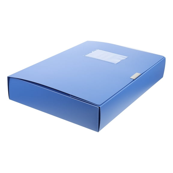 5Pcs Plastic File Boxes Foldable File Boxes Document Storage Boxes Folding Storage Boxes