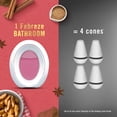 thumbnail image 6 of Febreze Bathroom Air Freshener, Odor-Fighting, Baked Cinnamon Apple Scent, 3 Count, 6 of 14