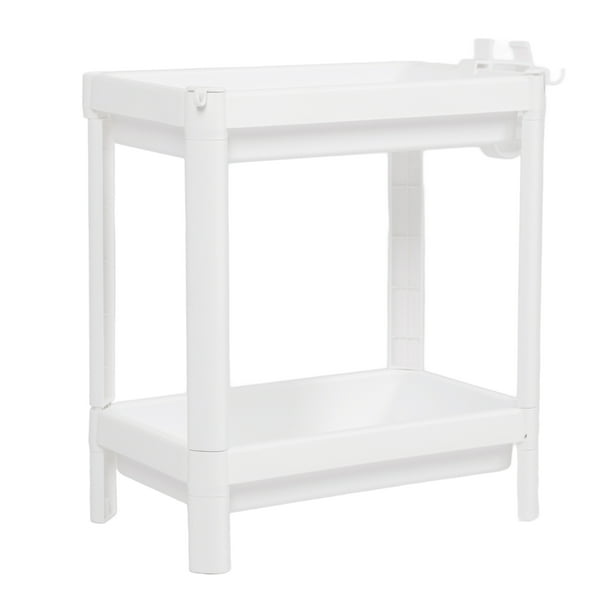 Estante de Torre de Baño Organizador de Plástico Estantería Multifuncional para Sala de Estar Dormitorio Cocina Anggrek Otros
