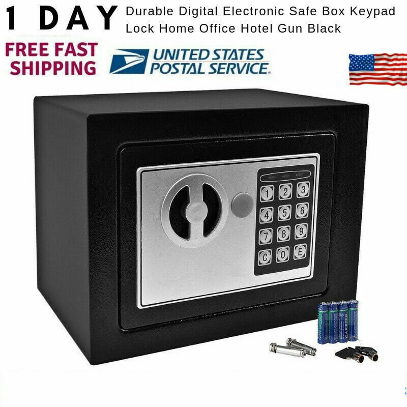 US Durable Small Electronic Digital Steel Safe Lock Strongbox Keypad Fireproof 