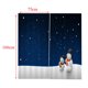 thumbnail image 5 of Cortina de Navidad 2x cortinas de puerta de ventana con temática de Navidad ciegas para la decoración de Navidad 16 # dieciséis# Magideal Cortina de Navidad, 5 of 5