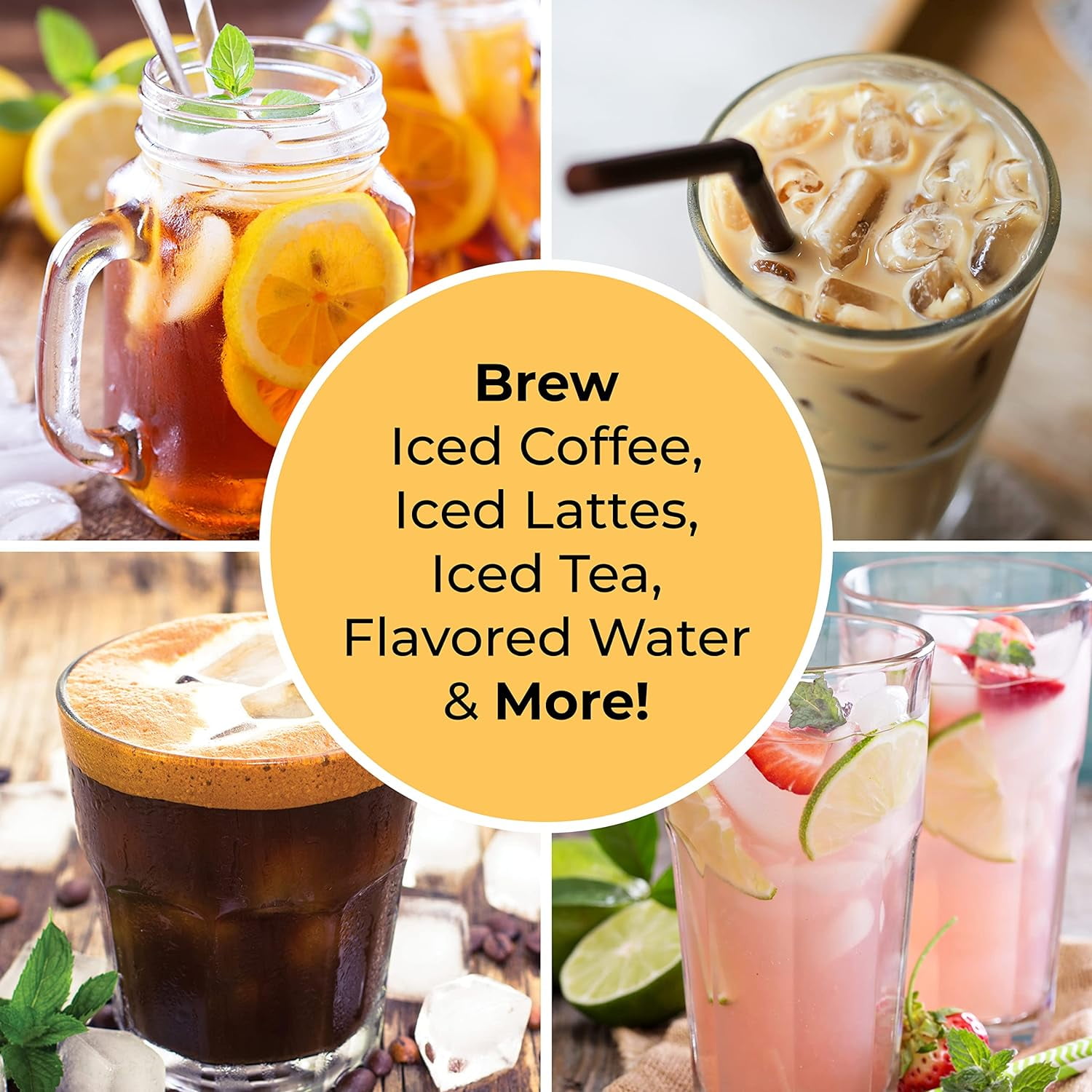  Homecraft Nostalgia Iced Coffee Maker and Tea Brewing