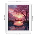 thumbnail image 2 of Paint by Numbers Kit for Adults, Cherry Blossom Sunset Serenity Bridge Paint by Numbers, Easy Paint by Numbers Kit for Adults Beginner, DIY Adult Paint by Number Kits on Canvas, Home Decor, 2 of 7