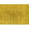 thumbnail image 1 of Ahgly Company Machine Washable Indoor Rectangle Abstract Yellow Contemporary Area Rugs, 5' x 7', 1 of 4
