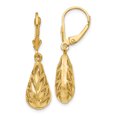 thumbnail image 1 of Boucles d'Oreilles Pendantes à Levier en Or Jaune 14 K, 1 of 7